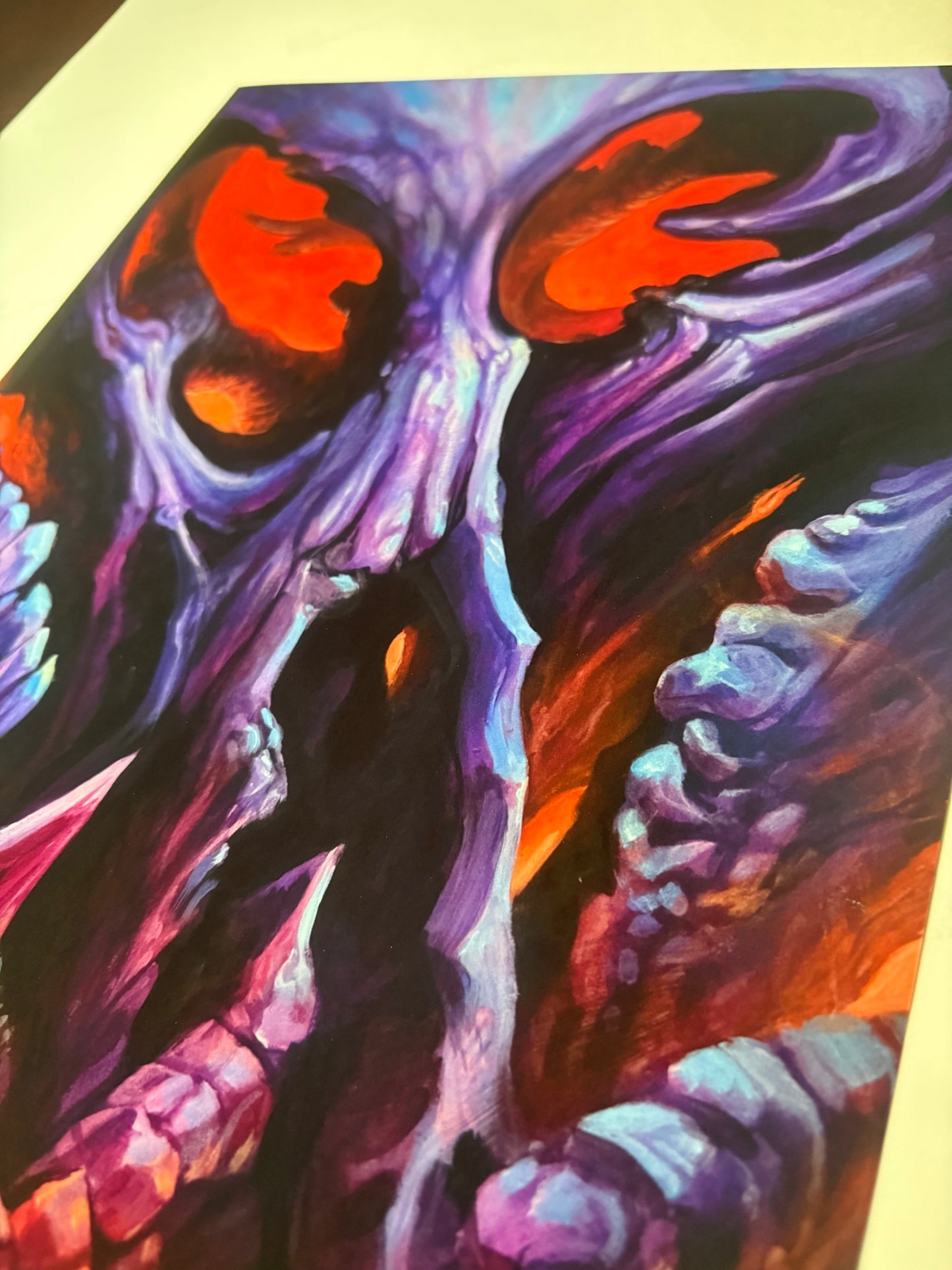 Purple BioSkull 11x14 print